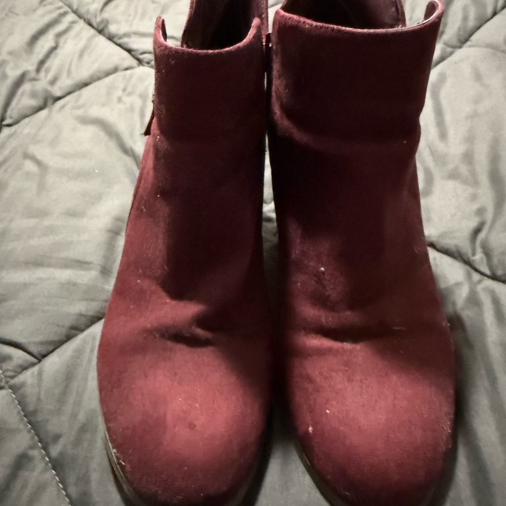 Women's Burgundy Ankle Boots